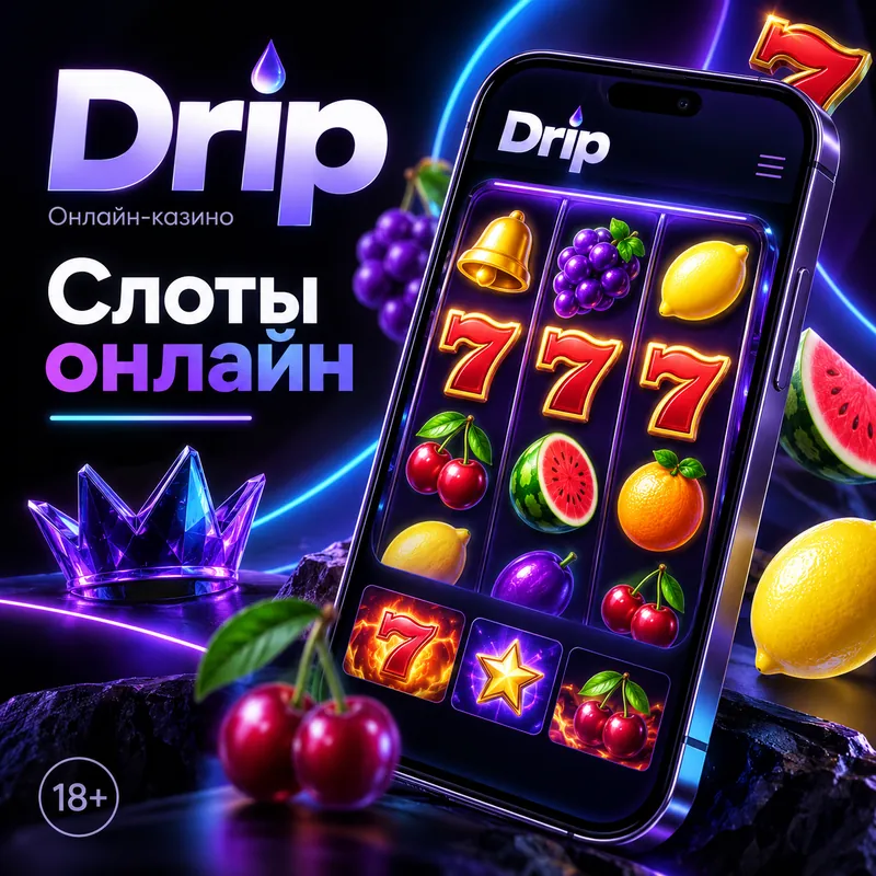Слоты в Drip: RTP каждого автомата виден в меню игры.