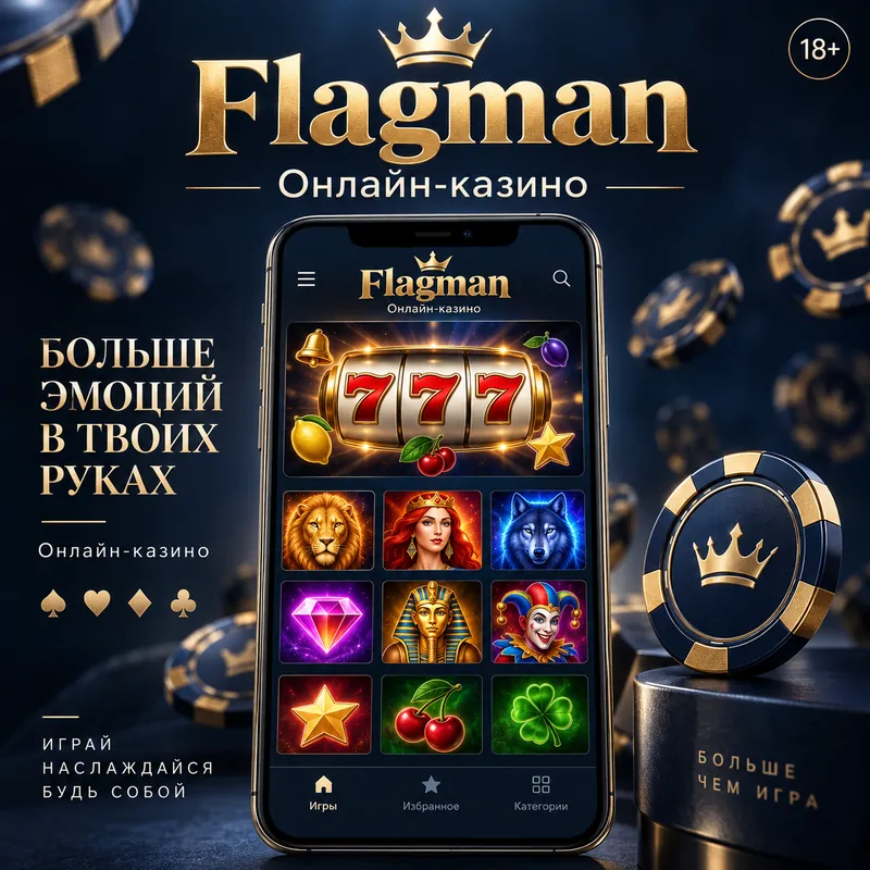 Flagman на телефоне: работает в браузере, приложение не обязательно.