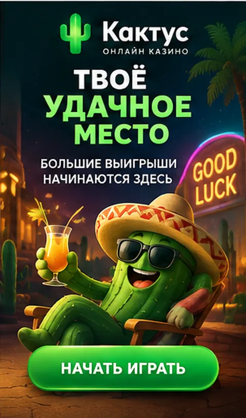Промо-баннер Кактус. Иллюстрация, не снимок сайта.