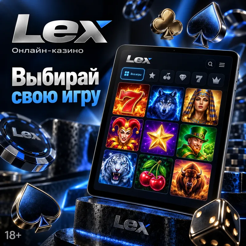 Слоты в Lex: RTP каждого автомата виден в меню игры.