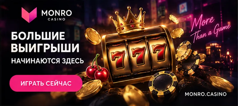 Слоты в Monro: RTP каждого автомата виден в меню игры.