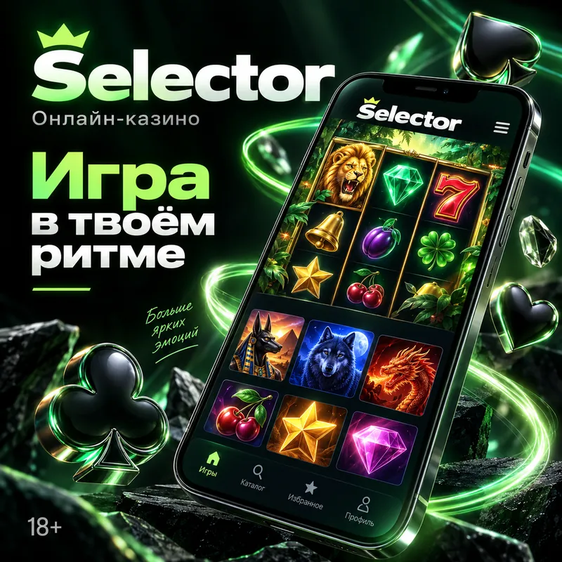 Промо-баннер Selector. Иллюстрация, не снимок сайта.