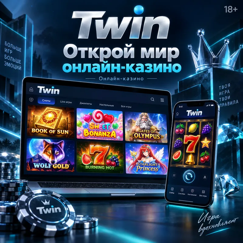 Промо-баннер Twin. Иллюстрация, не снимок сайта.